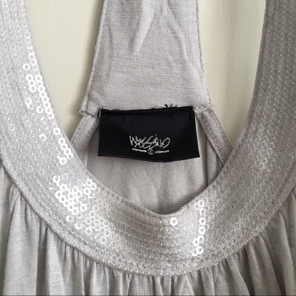 Light grey sequin top - Picture 3 of 4